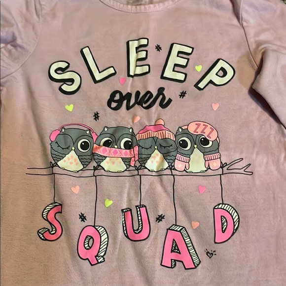 Justice Pink Sleep Over Squad Pajama Set - Picture 2 of 9